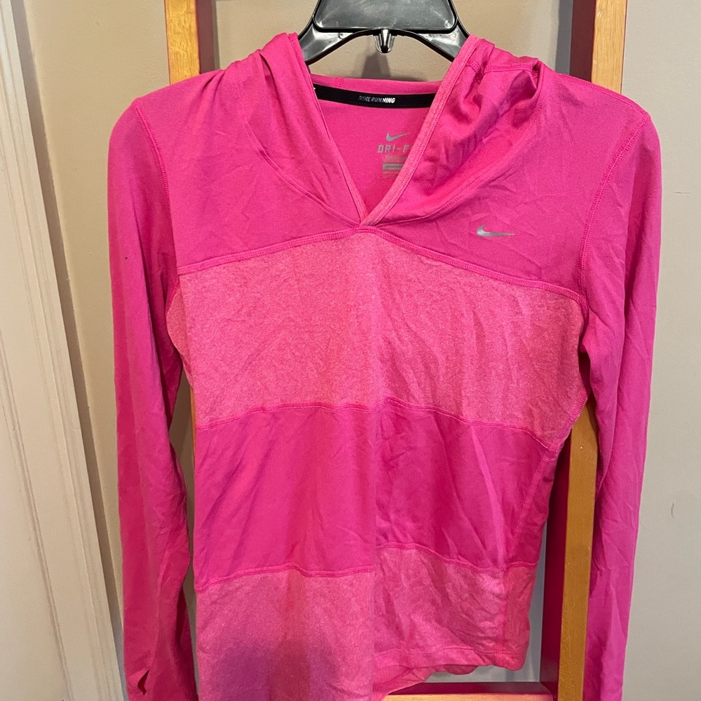 Hot Pink nike dry fit pullover
